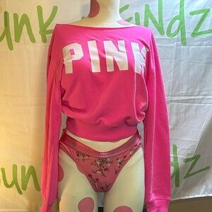 PINK by Victoria’s Secret Off the Shoulder Sweatshirt